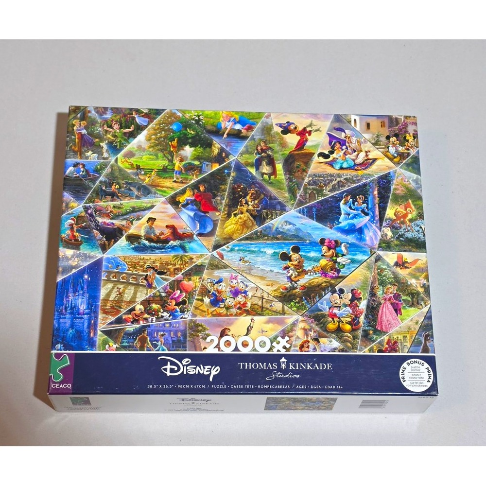 Ceaco Disney Thomas Kinkade Disney Theme 2000-Piece Jigsaw Puzzle